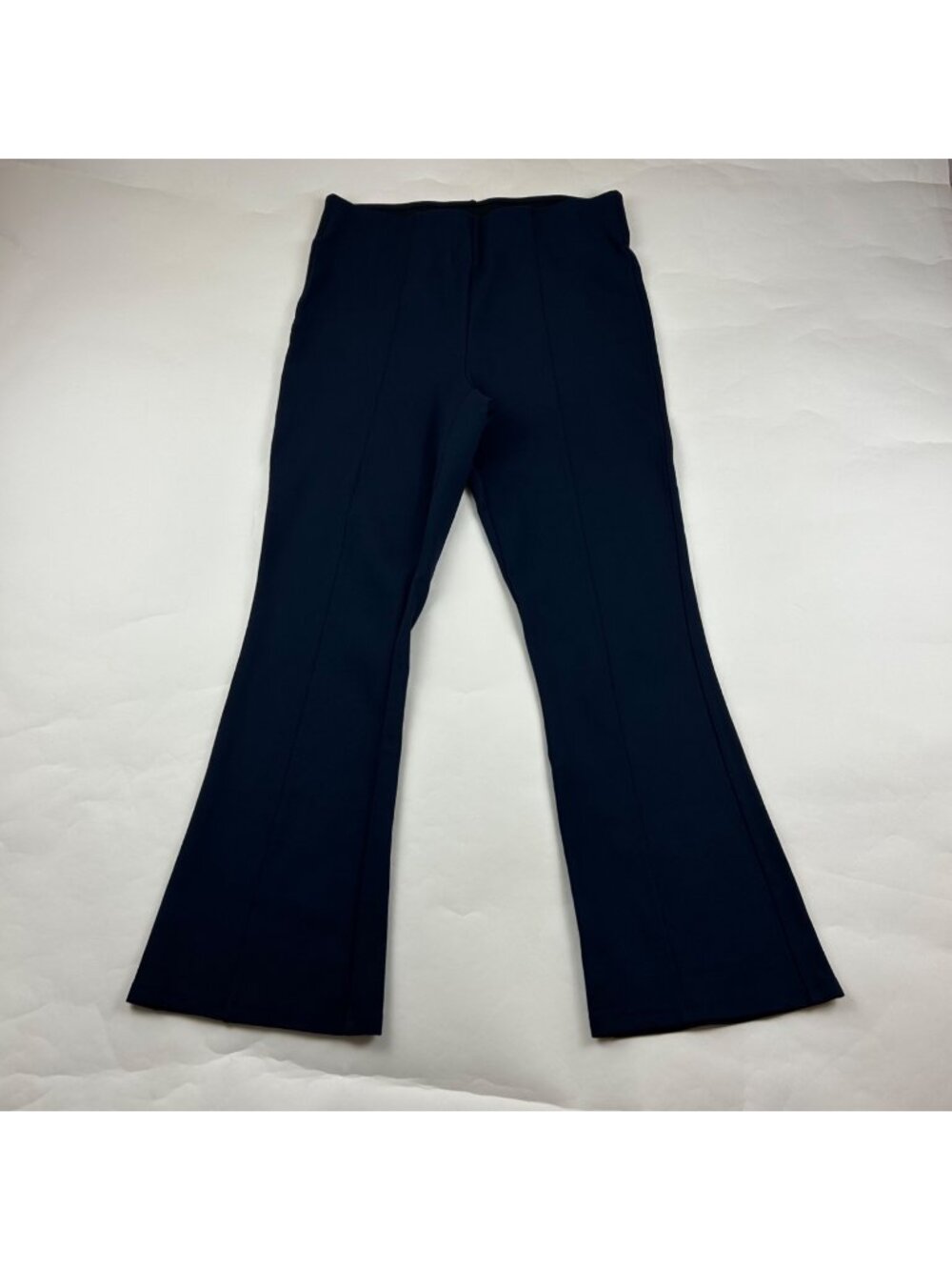 TALL Old Navy Ink Blue Ponte Knit Stevie Flared Crop Pant LT